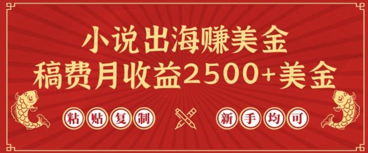 小说出海赚美金，稿费月收益2500+美金，仅需chatgpt粘贴复制，新手也能玩转【揭秘】-511资料网
