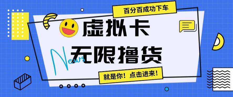 虚拟卡无限撸货，百分百成功下车【仅揭秘】-511资料网