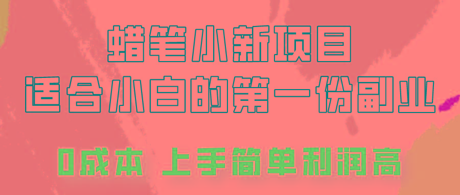 蜡笔小新项目拆解，0投入，0成本，小白一个月也能多赚3000+-511资料网