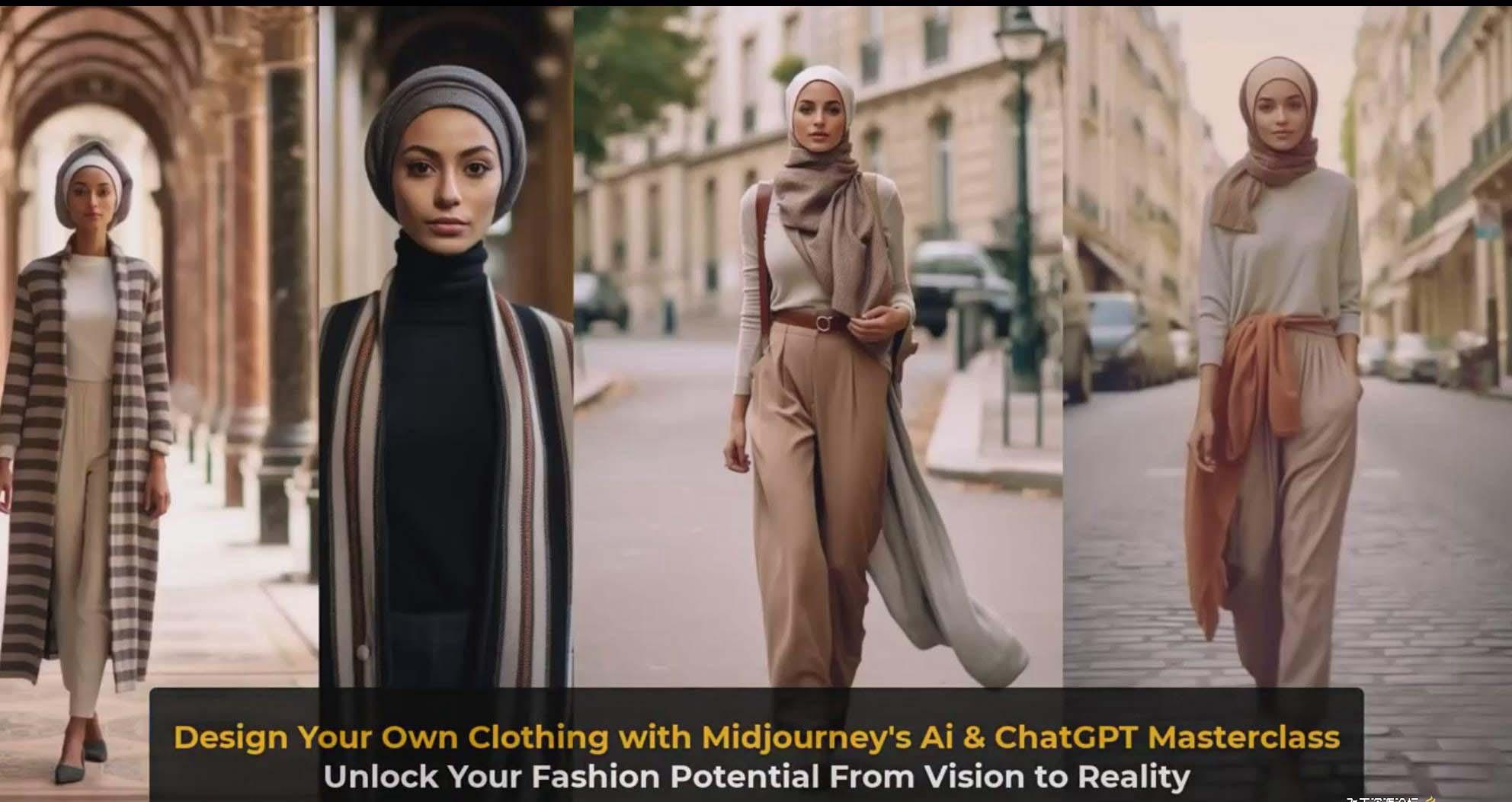 图片[10]-利用 Midjourneys Ai 人工智能设计自己的服装AI大师班-10节课-中英字幕-511资料网