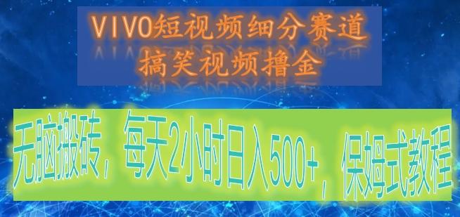 VIVO短视频细分赛道，搞笑视频撸金，无脑搬砖，每天2小时日入500+，保姆式教程-511资料网