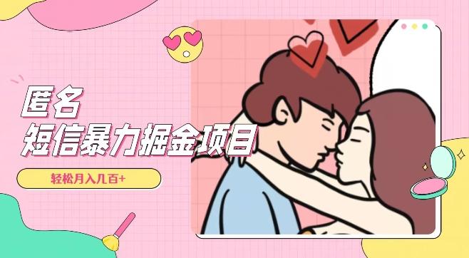 全网首发，揭秘超冷门匿名短信项目，通过信息差日入几百+【揭秘】-511资料网