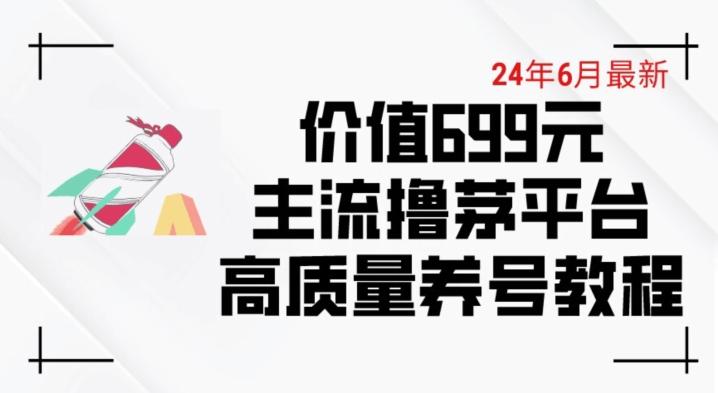 6月最新价值699的主流撸茅台平台精品养号下车攻略【揭秘】-511资料网