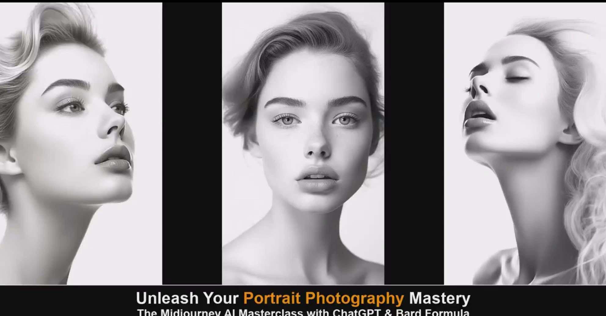 图片[1]-(9312期)Midjourney v5 ChatGPT 和 Bard AI人工智能人像摄影大师班-15节-中英字幕-511资料网