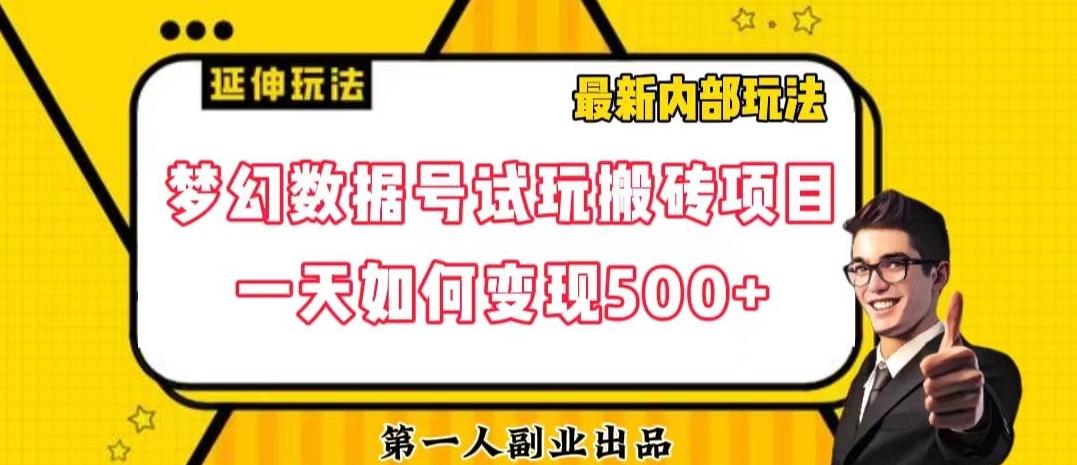 数据号回归玩法游戏试玩搬砖项目再创日入500+【揭秘】-511资料网